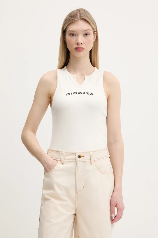 Top Dickies με ελαστάν μπεζ DK0A8677C481