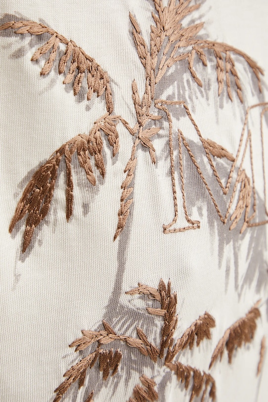 Bavlněné tričko MAX&Co. 2516941013200 béžová