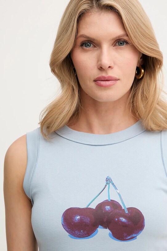 MAX&Co. top din bumbac albastru 2516941034200