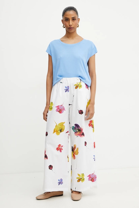 Хлопковая футболка MAX&Co. 2516941054200 фиолетовой SS25