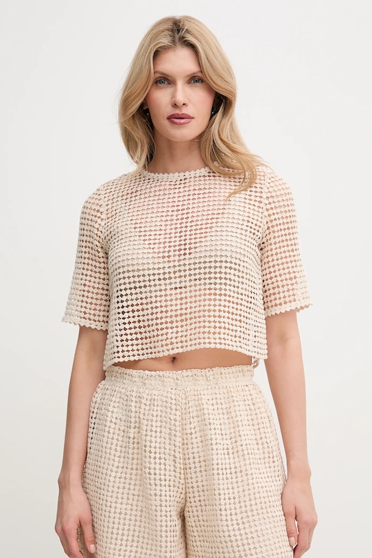 MAX&Co. t-shirt regular beżowy 2516941064200