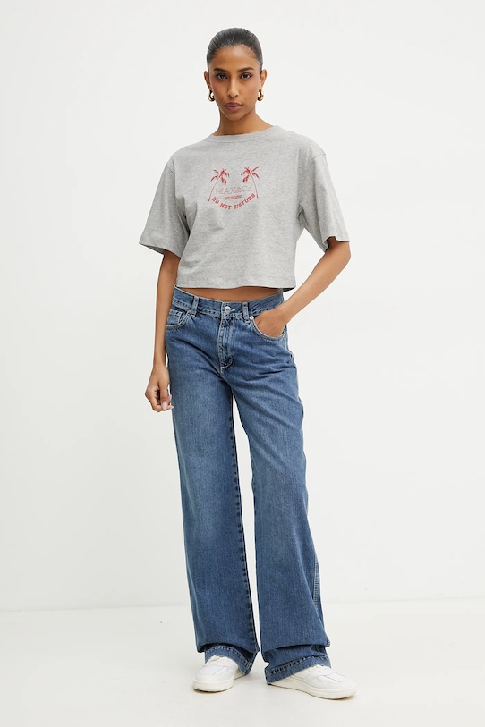 MAX&Co. tricou din bumbac 2516941083200 gri SS25