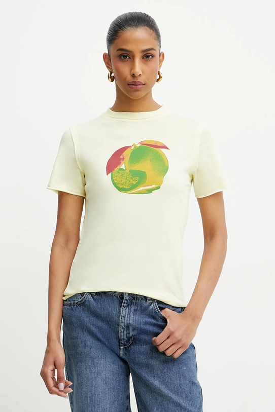 Pamučna majica MAX&Co. Planet friendly zlatna 2516941094200