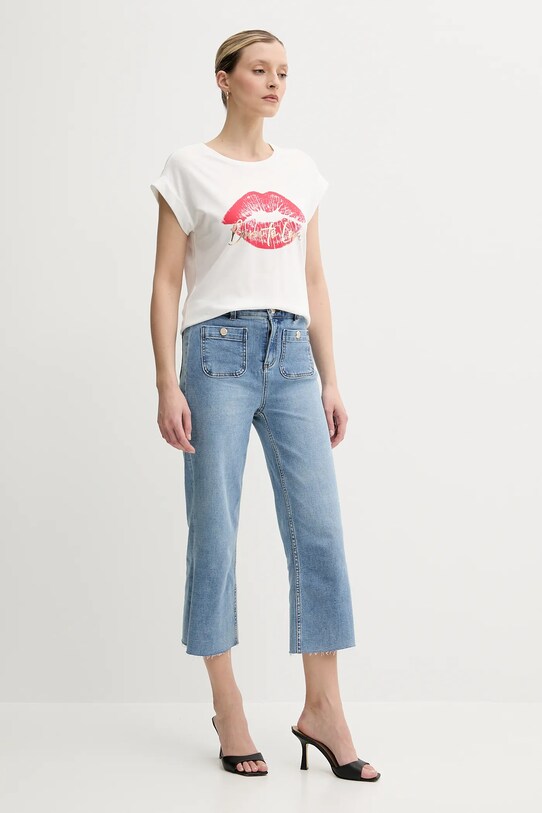 Morgan tricou DVALA DVALA alb SS25