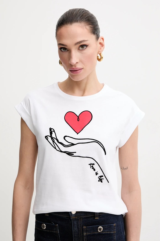 Бавовняна футболка Morgan DLIFE білий DLIFE