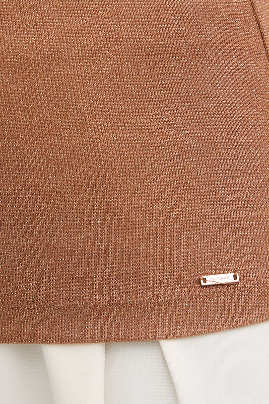 Morgan top damski z wiskozą DIDOA DIDOA brązowy