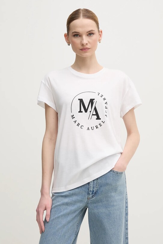Marc Aurel t-shirt aplikációval fehér 7635.7000.73814