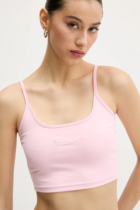 Top Karl Kani nášivka růžová 61310126