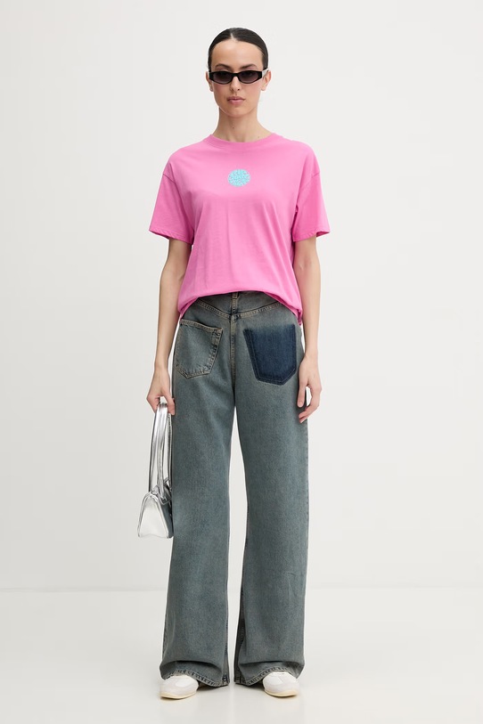 Rip Curl T-shirt damski bawełniany 0EGWTE różowy SS26
