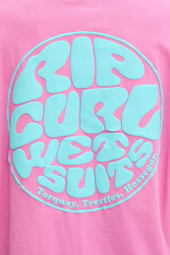 Rip Curl T-shirt damski bawełniany 0EGWTE różowy