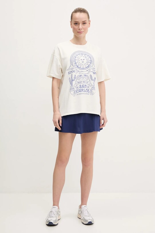 Rip Curl t-shirt bawełniany SAN CARLOS 0FVWTE beżowy SS25