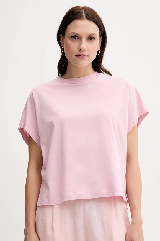 Бавовняна футболка United Colors of Benetton бавовна рожевий 3096D1071