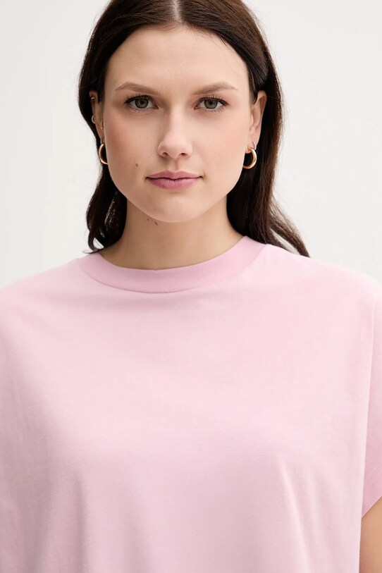 Бавовняна футболка United Colors of Benetton рожевий 3096D1071