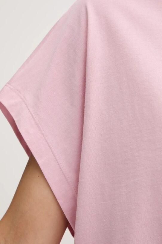 Бавовняна футболка United Colors of Benetton 3096D1071 рожевий