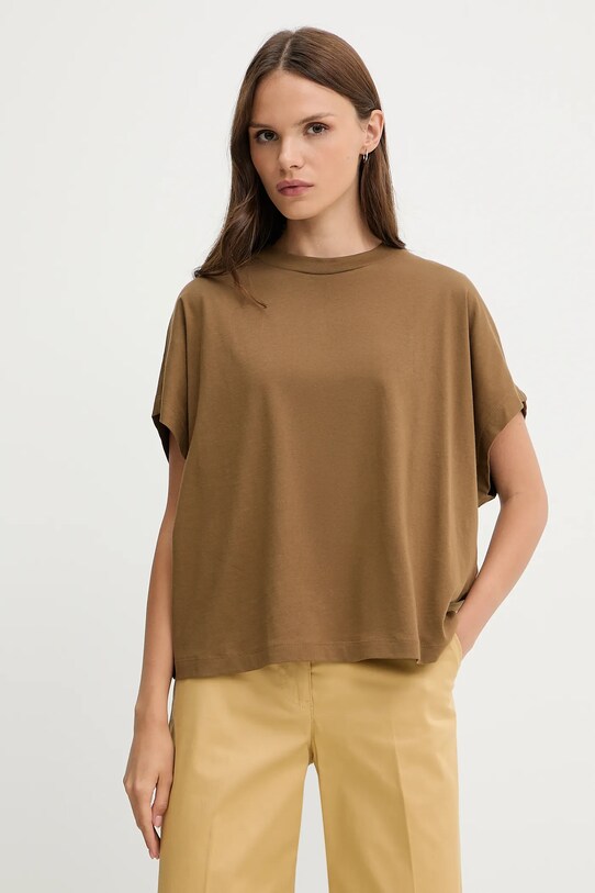 United Colors of Benetton t-shirt bawełniany bawełna zielony 3096D1071