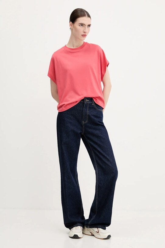 Bavlnené tričko United Colors of Benetton 3096D1071 ružová SS25