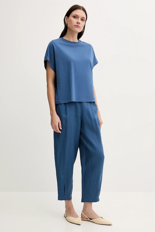 United Colors of Benetton tricou din bumbac 3096D1071 albastru SS25