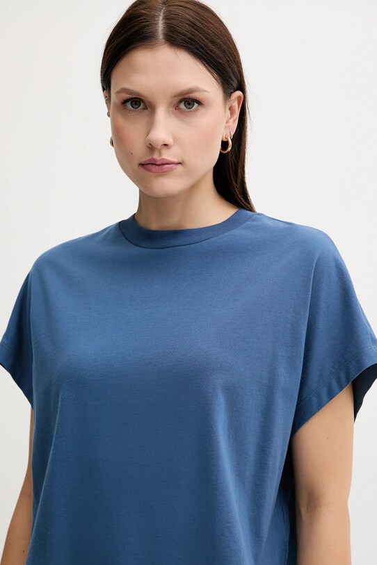 Хлопковая футболка United Colors of Benetton голубой 3096D1071