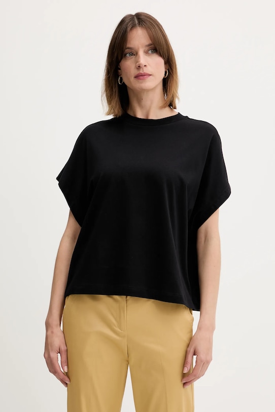 United Colors of Benetton t-shirt bawełniany bawełna czarny 3096D1071