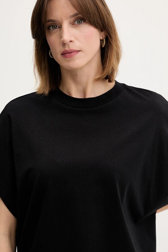 Хлопковая футболка United Colors of Benetton чёрный 3096D1071