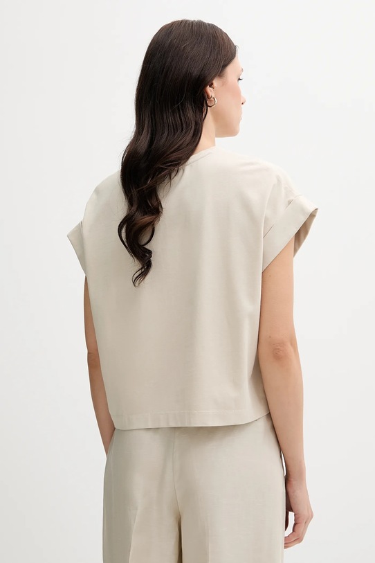 Odzież United Colors of Benetton t-shirt 3IFVD10AF beżowy