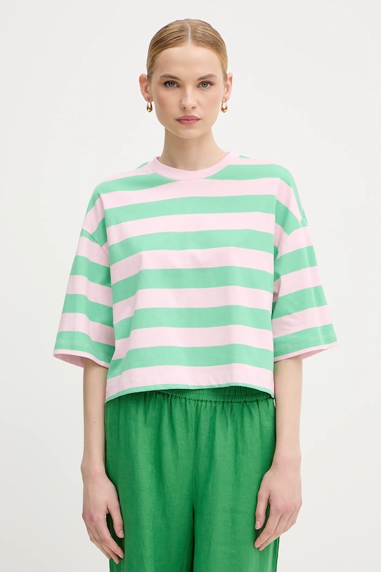 Βαμβακερό μπλουζάκι United Colors of Benetton βαμβάκι πράσινο 32JPD10A5