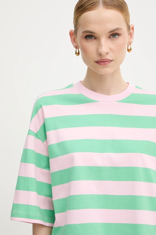 Βαμβακερό μπλουζάκι United Colors of Benetton πράσινο 32JPD10A5