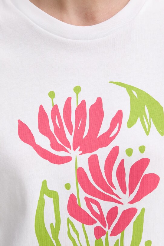 Бавовняна футболка United Colors of Benetton 3BL0D10AK білий