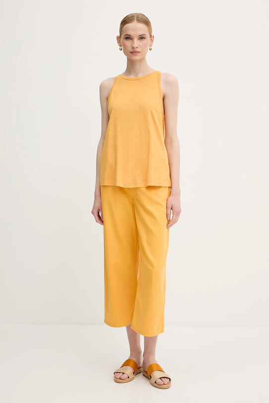 United Colors of Benetton top 3KMTDH013 sárga SS25