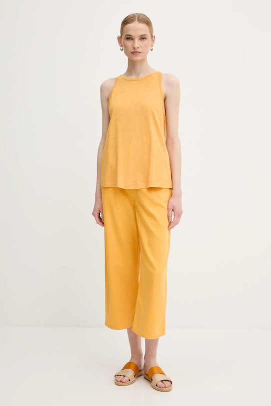 United Colors of Benetton top 3KMTDH013 galben SS25