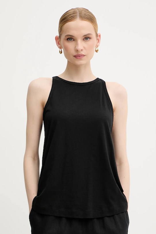 United Colors of Benetton top uni negru 3KMTDH013