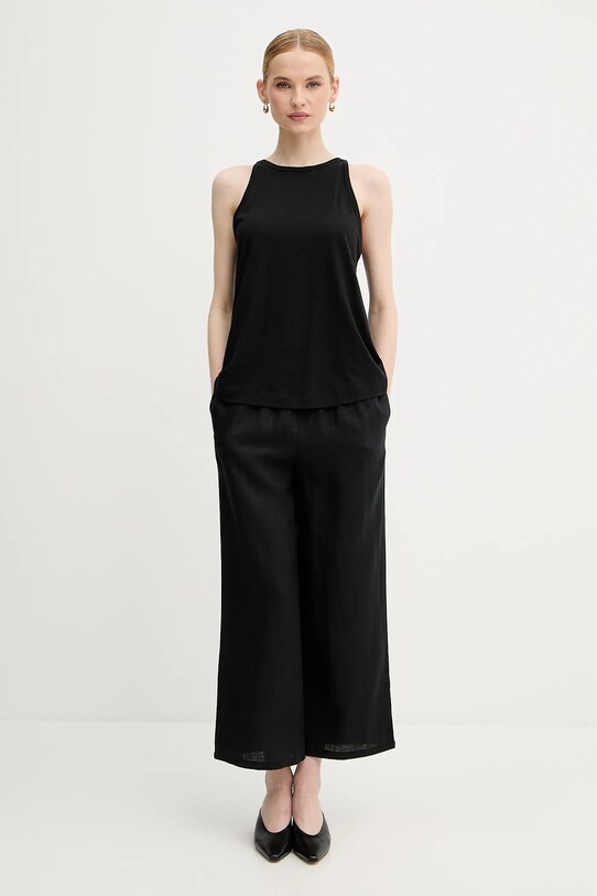 United Colors of Benetton top 3KMTDH013 fekete SS25