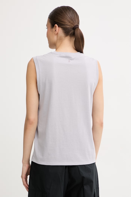 Oblečenie Peak Performance dámske s bavlnou Explore Graphic G79743 fialová