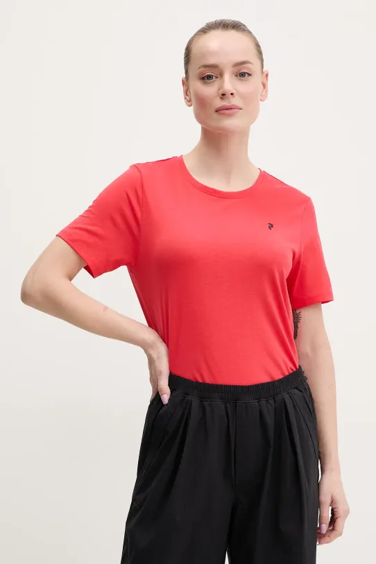 Peak Performance t-shirt G79742 czerwony SS25