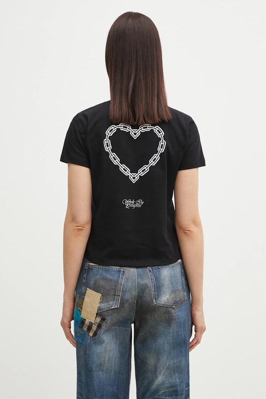 Odzież Carhartt WIP t-shirt bawełniany S/S Chained T-Shirt I034693.0D2XX czarny