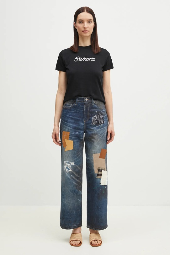 Carhartt WIP t-shirt bawełniany S/S Chained T-Shirt I034693.0D2XX czarny