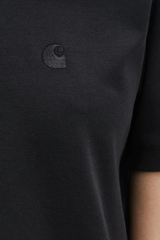 Памучна тениска Carhartt WIP S/S Luca T-Shirt черен I034633.89XX