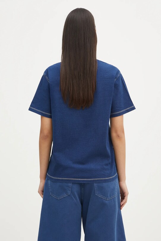 Odzież Carhartt WIP t-shirt bawełniany S/S Ingo T-Shirt I034648.E4GD niebieski