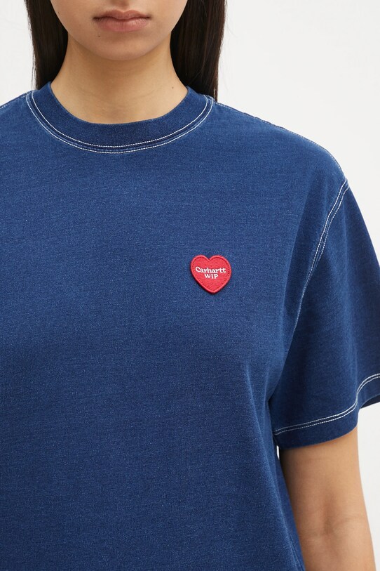 Carhartt WIP t-shirt bawełniany S/S Ingo T-Shirt niebieski I034648.E4GD