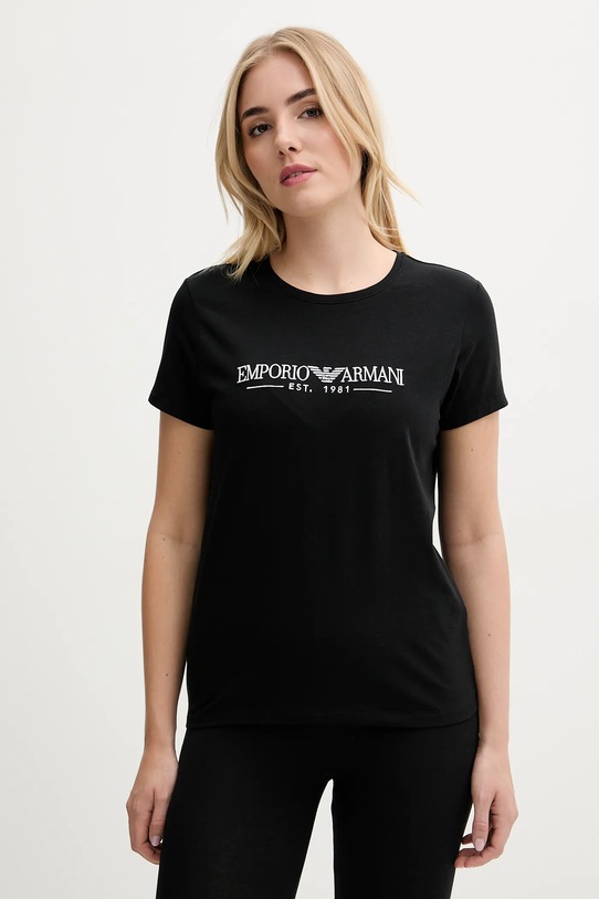 Футболка лаунж Emporio Armani Underwear regular чёрный EW000408.AF10881