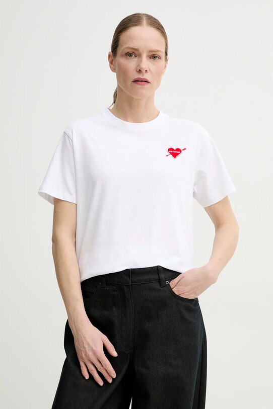 Хлопковая футболка The Kooples белый FTSC30036K