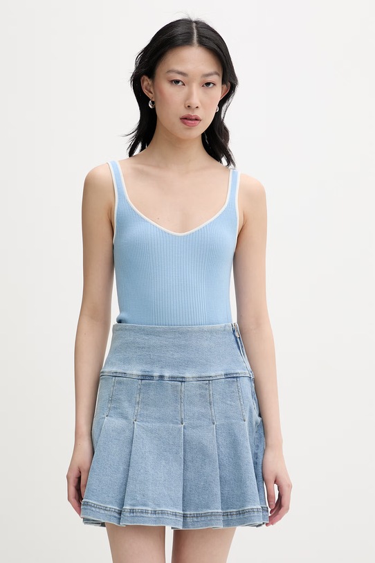 From Future top damski wełniany niebieski WTO01197