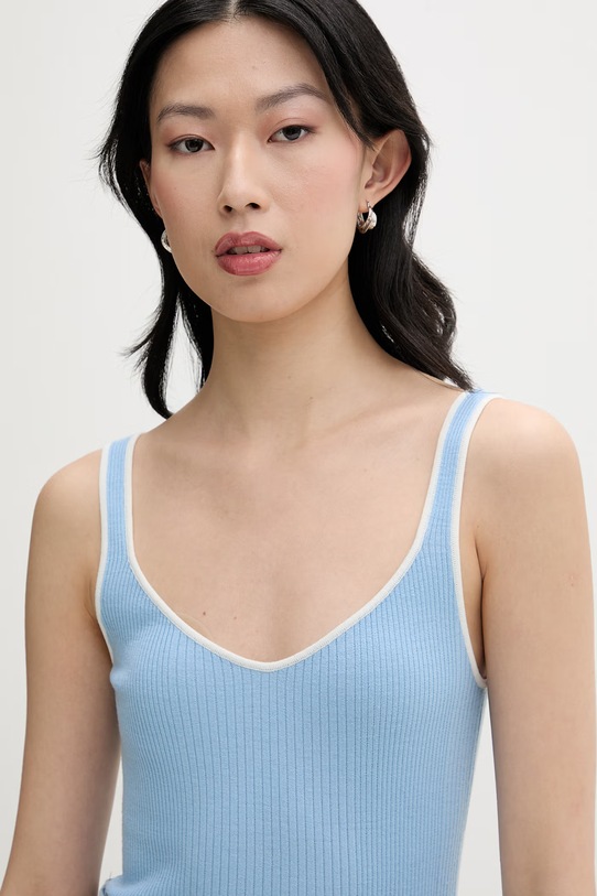 From Future top damski wełniany niebieski WTO01197