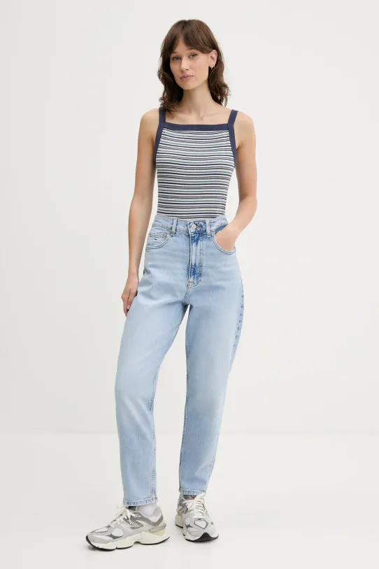 Abercrombie & Fitch top KI139.5318.123 granatowy SS25
