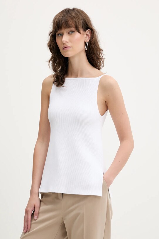 Abercrombie & Fitch top sima fehér KI150.5209.178
