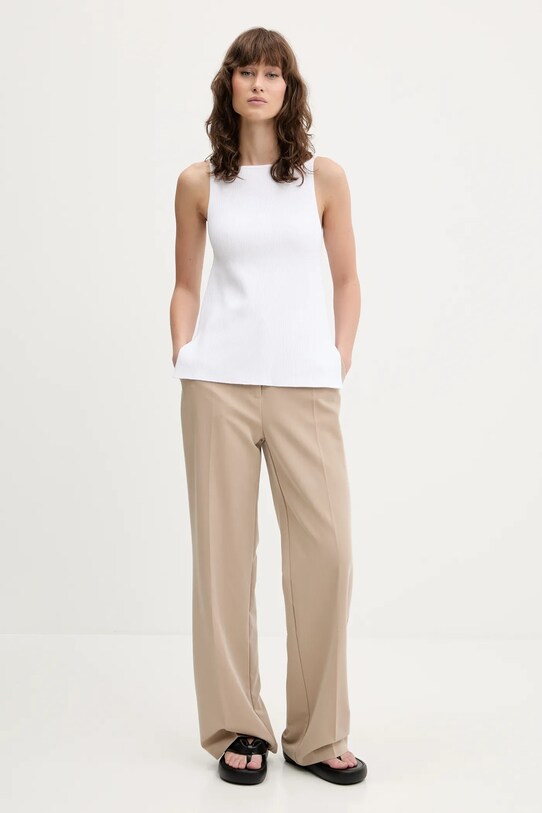 Abercrombie & Fitch top KI150.5209.178 fehér SS25