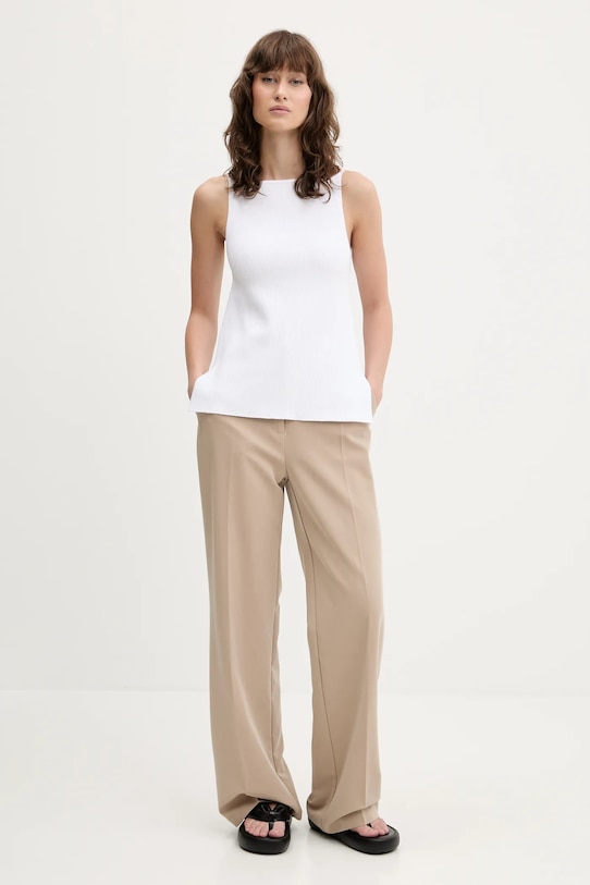 Abercrombie & Fitch top KI150.5209.178 fehér SS25