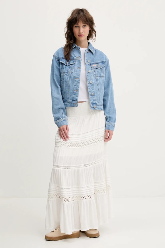 Hollister Co. t-shirt bawełniany KI339.5061.100 biały SS25