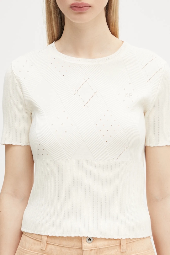 Kenzo sweter beżowy FF52PU4983CW.02