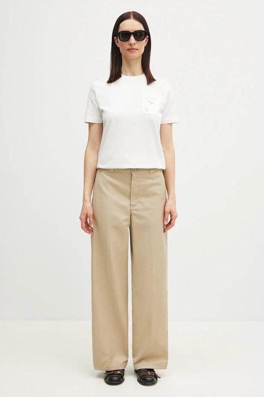 Kenzo tricou din bumbac FF52TS1504SG.02 alb